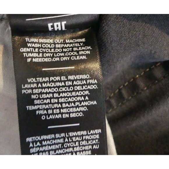 7 For All Mankind 26 Jeans High Waist Slim Kick Frayed Hem Gray - Picture 10 of 11